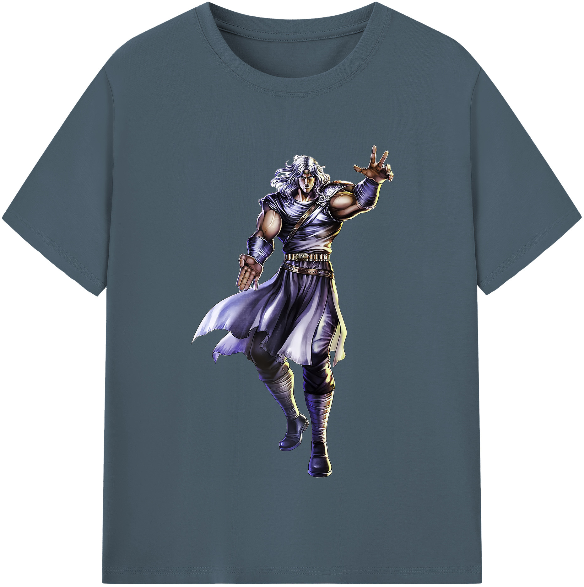 （画像用） 北斗の拳 Fist of the North Star 綿100％半袖Tシャツ（フロントプリント）